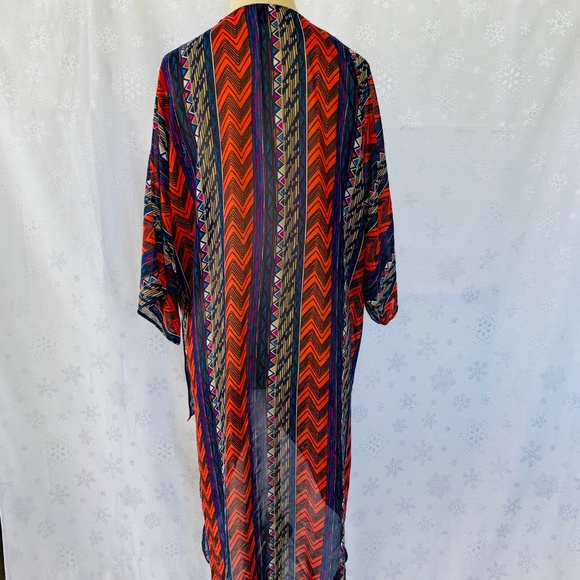 Forever21 Aztec Boho Kimono S - Picture 5 of 7